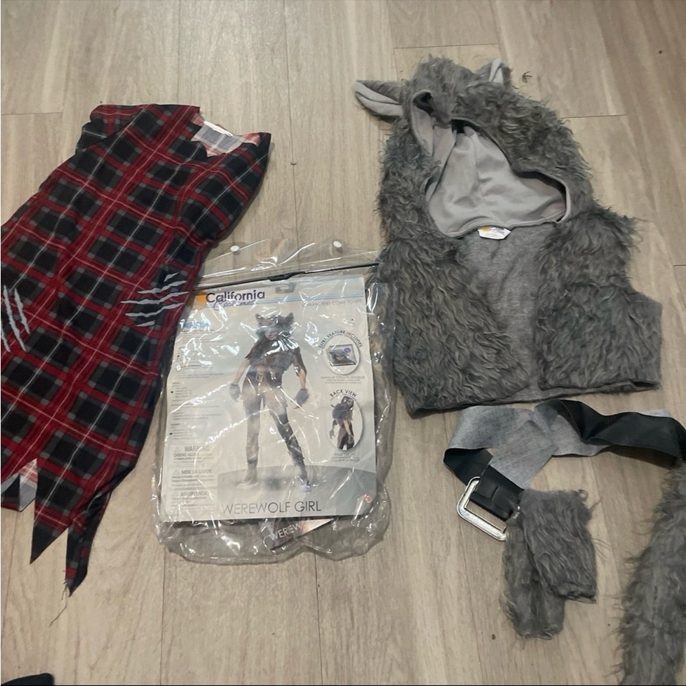 California Costumes Werewolf Outfit with Red and Gray